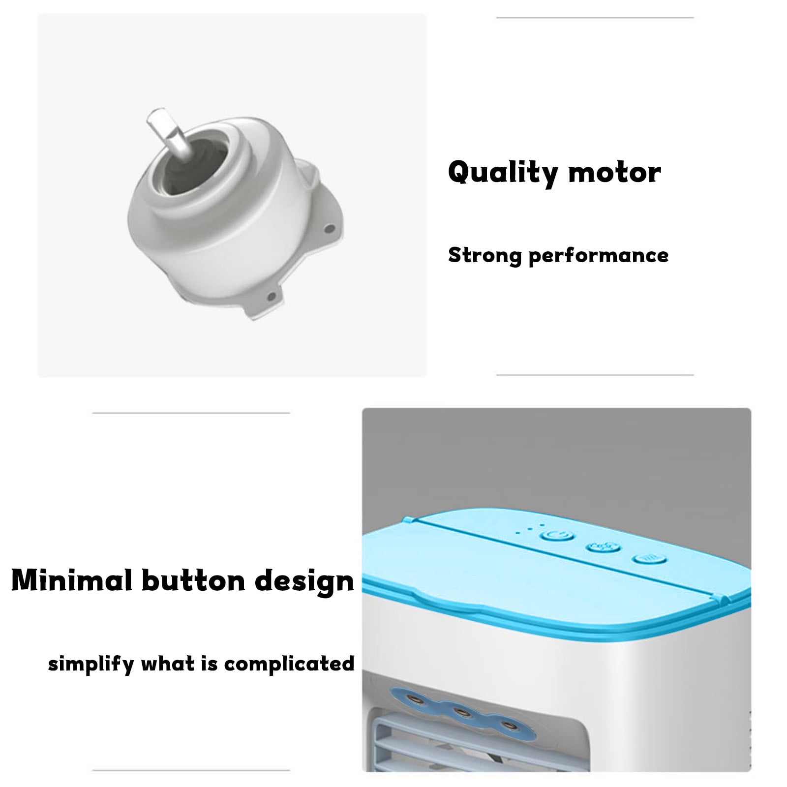 YZEGDCH Home Air Conditioner for Bedroom Rechargeable Portable Air Conditioners for Car for Camping Office Bedroom Car Gifts for Women Man