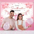 thumbnail image 4 of 5.9x3.6FT Valentine's Day Baby Shower Backdrop A Little Sweetheart is on The Way Photography Background Valentines Day Baby Shower Party Decorations Banner Supplies Photo Booth Props, 4 of 6