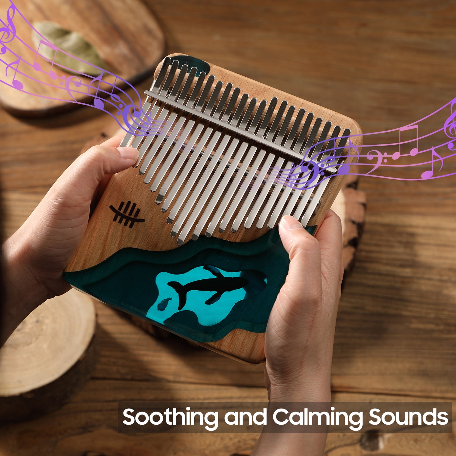 Thumb Piano,Musical Ocean Pattern Beech Wood Thumb Pattern Kids With Eryue Kids With Hammer Piano Beech Wood 21 Piano Beech Wood Thumb Piano Ocean Pattern Kids Piano Musical Ocean Dsfen