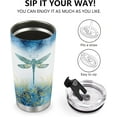 thumbnail image 4 of Dragonfly Mug Tumbler Women Gifts - Coffee Cup Presents for Girls Sisters Soul Female Friends Mom Wife Kids Easter Mothers Day Birthday Christmas 20oz Stainless Steel Insulated Thermos Cup, 4 of 6