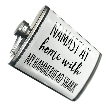 

NEONBLOND Flask Namast ay Home With My Hammerhead Shark Simple Sayings
