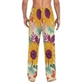 thumbnail image 2 of GZHJMY Thanksgiving Sunflower Pajama Pants For Men, Men's Separate Bottoms, Lounge Pants with Pockets, Christmas New Year Birthday Gifts, Medium, Christmas New Year Birthday Gifts, Medium, 2 of 7