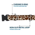 thumbnail image 5 of Buckle-Down Pet Collar, Dog Collar Plastic Buckle, Giraffe Spots Cream Brown, 13 to 17 Inches 1.5 Inch Wide, 5 of 8
