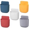 thumbnail image 1 of Boîte de Rangement Télécommande Organisateur Multimédia Multifonction Support de Cellulaire Auto-Adhésif Sans Trou Conteneur 5 Pcs Organisateurs de Placard, 1 of 8