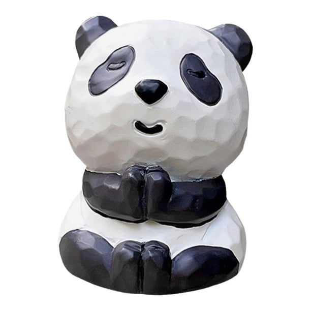 Figura de panda, accesorio decorativo para coche, estatua de panda para coche, patio, escritorio. Estilo C