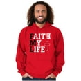 thumbnail image 5 of Faith Life Religious Jesus Christ God Hoodie Sweatshirt Women Men Brisco Brands S, 5 of 6