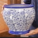 thumbnail image 5 of Maceta grande de cerámica for el hogar, de porcelana azul y blanca, for decoración de suelo, for uso interior y exterior., 5 of 5