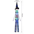 thumbnail image 2 of Decoración de manga de viento de calavera de Halloween, luces decorativas de Halloween, linternas de esqueleto de calavera, 2 of 5