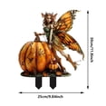 thumbnail image 2 of Tree Man Fairy Earth Statue ,Garden Fairy Stakes Tree Man Garden Stakes, 2D Acrylic Flower Pot Decoration for Outdoor Yard Patio,Flower Pot Stake Ornaments, 2 of 6