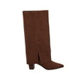 thumbnail image 2 of Time and Tru Women's Faux Suede Foldover Tall Boots, 2 of 3