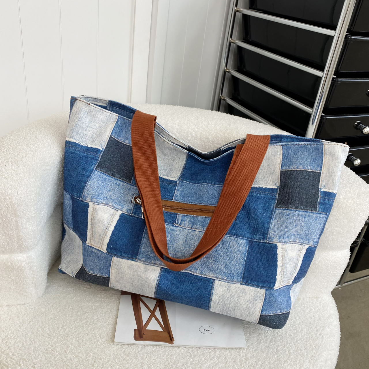 Denim Purse Jean Tote Bag for Women Crossbody Shoulder Denim Purses and Handbags for Women