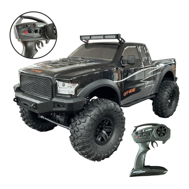 Camioneta 4x4 Rm Regalomex todo Terreno Escala 1:10 control remoto negro