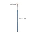 thumbnail image 2 of Uxcell 50pcs Detail Paint Brushes 6mm Nylon Painting Brush with Tubes for Watercolor Acrylic Painting(0#), Blue, 2 of 6