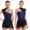 Navy Blue, variant on YIZYIF Womens Jazz Latin Dance Performance Leotard Sequins Tassels Hem Dance Dress Modern Rhythm Dancewear Black XXL