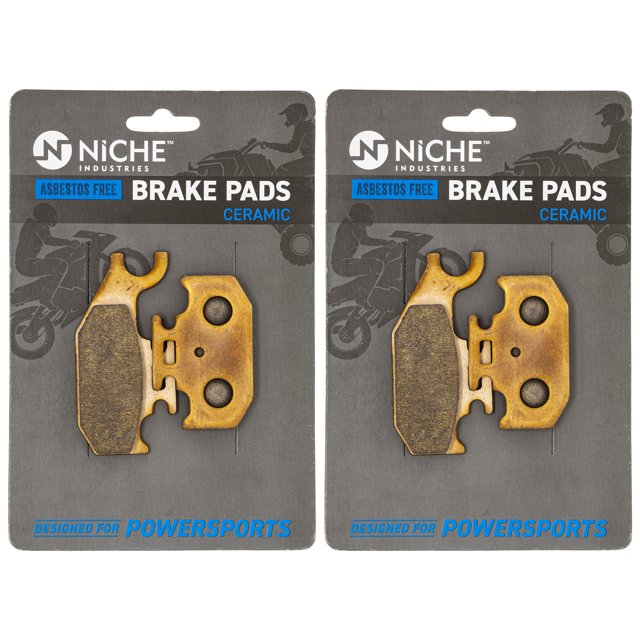 Niche Brake Pad Set Can-Am Outlander Front Right Rear Ceramic 705600349 2 Pack 519-KPA2334D
