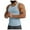 Blue, variant on HUANBAI Men's Knitted Ice Silk Ribbed Athletic Fit Sleeveless Vest Gym Muscle Tank Top Activewear Casual Racerback Undershirt