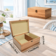 Memory Box Long Large Wood Keepsake Box with Photo Display for Memory Storage - Walmart.com