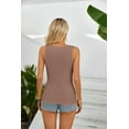 thumbnail image 3 of Vafful Womens Summer Tank Tops Square Neck Sleeveless Low Cut Sexy Shirts Ribbed Tanks Slim Fitted Casual Basic Tee Shirt, 3 of 7