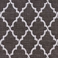 thumbnail image 2 of 3.75' x 5.4' Black and Ivory Moroccan Rectangular Outdoor Area Throw Rug, 2 of 4