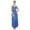 Blue, variant on Bimba Womens Long Dress Chic Bohemian Summer Maxi Beach Wear