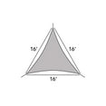 thumbnail image 2 of Covermates Triangular Shade Sail, High‑Density UV Sun Canopy, 16'x16'x16', 2 of 6
