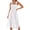 White, variant on Women Summer Tie Strap Boho Floral Square Neck Ruffle Maxi Dress