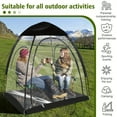 thumbnail image 5 of Panoramic transparent waterproof tent, lightweight and large 1-3 person tent for sports, outdoor cleaning tent, rain shelter for watching sports events, camping, fishing, suitable for all seasons, 5 of 8
