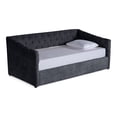 thumbnail image 4 of Cama Doble De Velvet Gris Oxford No Incluye Colchones Modelo Nigari, 4 of 8
