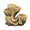 thumbnail image 3 of Tocón de árbol, maceta, planta, contenedor, estatua, maceta, regalo, decoración, resina decorativa Rojo, 3 of 9