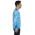 thumbnail image 2 of Colortone Mens Tie-Dyed Long Sleeve T-Shirt, L, Spider_Baby_Blue, 2 of 3