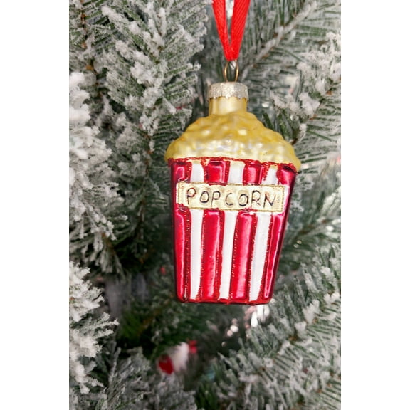 Christmas Glass Ornament - Popcorn by Wizardi F07M3-31 HB-SY25308