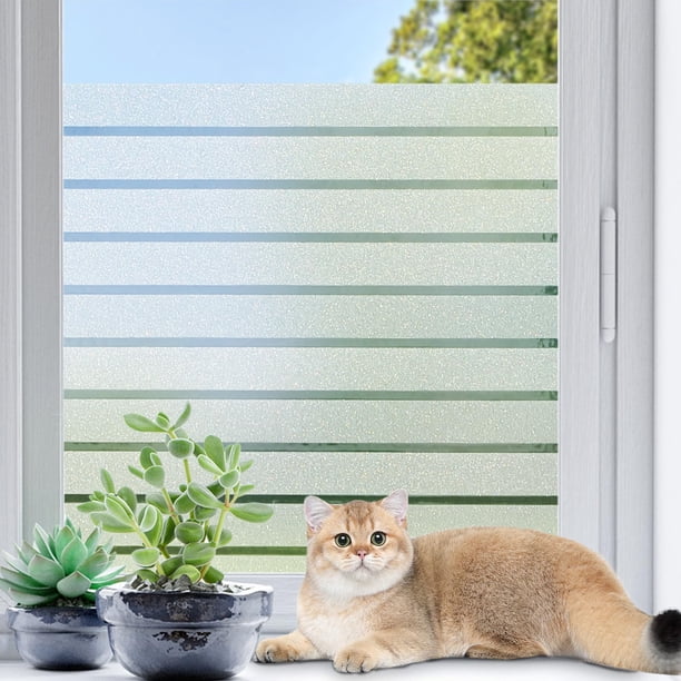 Película de privacidad para ventanas Coavas de vidrio esmerilado con protección UV