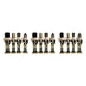 thumbnail image 4 of Cascanueces soldado Kearding 4 piezas artesanía exquisita coleccionable Oro negro, 4 of 6