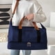 thumbnail image 1 of Bolsa de viaje azul de gran capacidad: compartimento para zapatos, separación seca y húmeda, plegable, organizador de gimnasio deportivo, 1 of 6