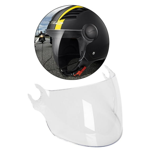 Visor de casco, lente antiarañazos, visera de parabrisas abatible hacia arriba para LS2 of562, accesorios, piezas de repuesto fáciles de instalar Claro Yotijar lente de la visera