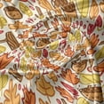 thumbnail image 5 of Ambesonne Autumn Valance Pack of 2, Fall Forest Cartoon Leaves, 54"X18", Mustard Apricot and Brown, 5 of 5