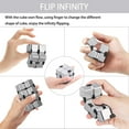 thumbnail image 3 of Cubo infinito Fidget Cube Juguete adecuado para adultos y niños, nueva versión Fidget Finger Toy para aliviar el estrés y la ansiedad, Killing Time Fidget Toys Infinite Cube adecuado para personas, 3 of 5