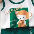 thumbnail image 5 of TOWED22 Baby Clothes Toddler Boy Summer Tropical Beach Outfits Sleeveless Tank Tops & Pocket Pant set 12 Months-4 Years old White,3-4 Y, 5 of 5