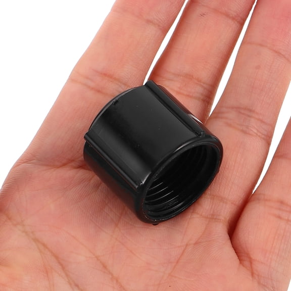 LOLIPPYY 2Pcs Black Plastic Rv Low Point Drain Cap Kit Leak Resistant for Hot Cold Water Drain Lines