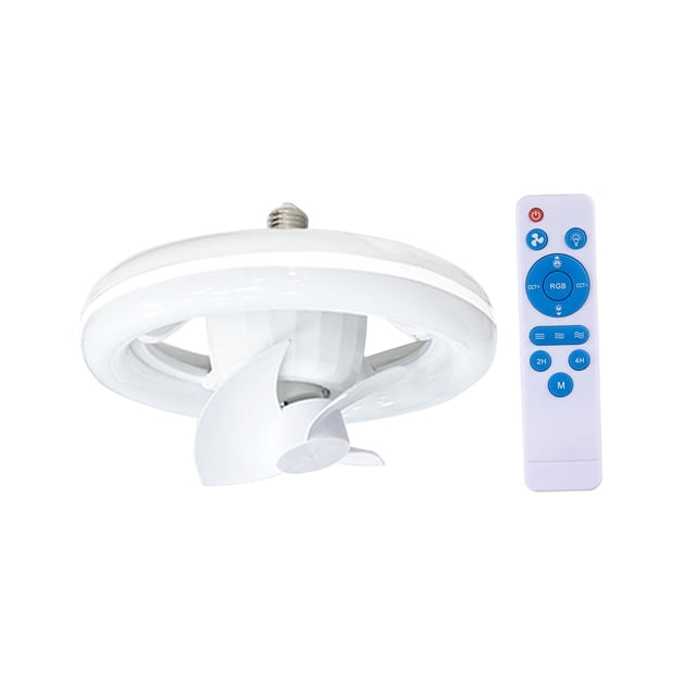 Ventilador de techo con luz LED, ventilador de techo con control remoto, ventilador de techo moderno con lámpara para oficina en casa