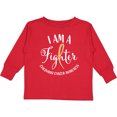 thumbnail image 3 of Inktastic I am a Fighter- Childhood Cancer Awareness Boys or Girls Long Sleeve Toddler T-Shirt, 3 of 5