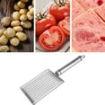 thumbnail image 5 of Michellecmm Onion Slicer Stainless Steel Friendly and Safety Onion Cutter for Slicing Onions, Tomato, Potato and Vegetables, 5 of 8