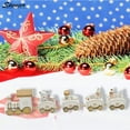 thumbnail image 6 of Spencer 3Pcs Cute Christmas Wooden Train Set Tree Ornaments Decoration Kids Gift Toy for Party Decor "Green&Red&White", 6 of 7