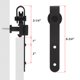 thumbnail image 2 of Kit de hardware para puerta de granero deslizante mini de 5 pies para 2 puertas de closet, riel plano con rodillo en forma de J, para armarios, vestidores y soportes de TV, 2 of 6