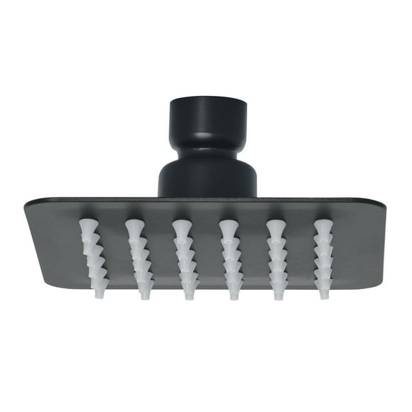 Regadera Cuadrada 4 Acero Inoxidable Sin Brazo Negro Tubig R-413SM