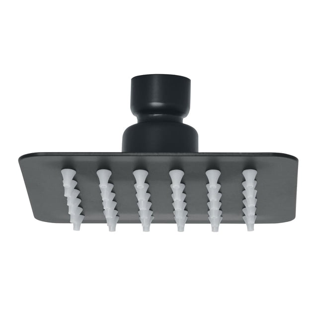 Regadera Cuadrada 4 Acero Inoxidable Sin Brazo Negro Tubig R-413SM