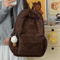 thumbnail image 5 of Sunyuer Women Soft Leopard Print Backpack, Large Capacity Lightweight Backpack, Fashion Casual Travel Daypack, Multi Pockets Water Resistant Laptop Backpack, 5 of 9