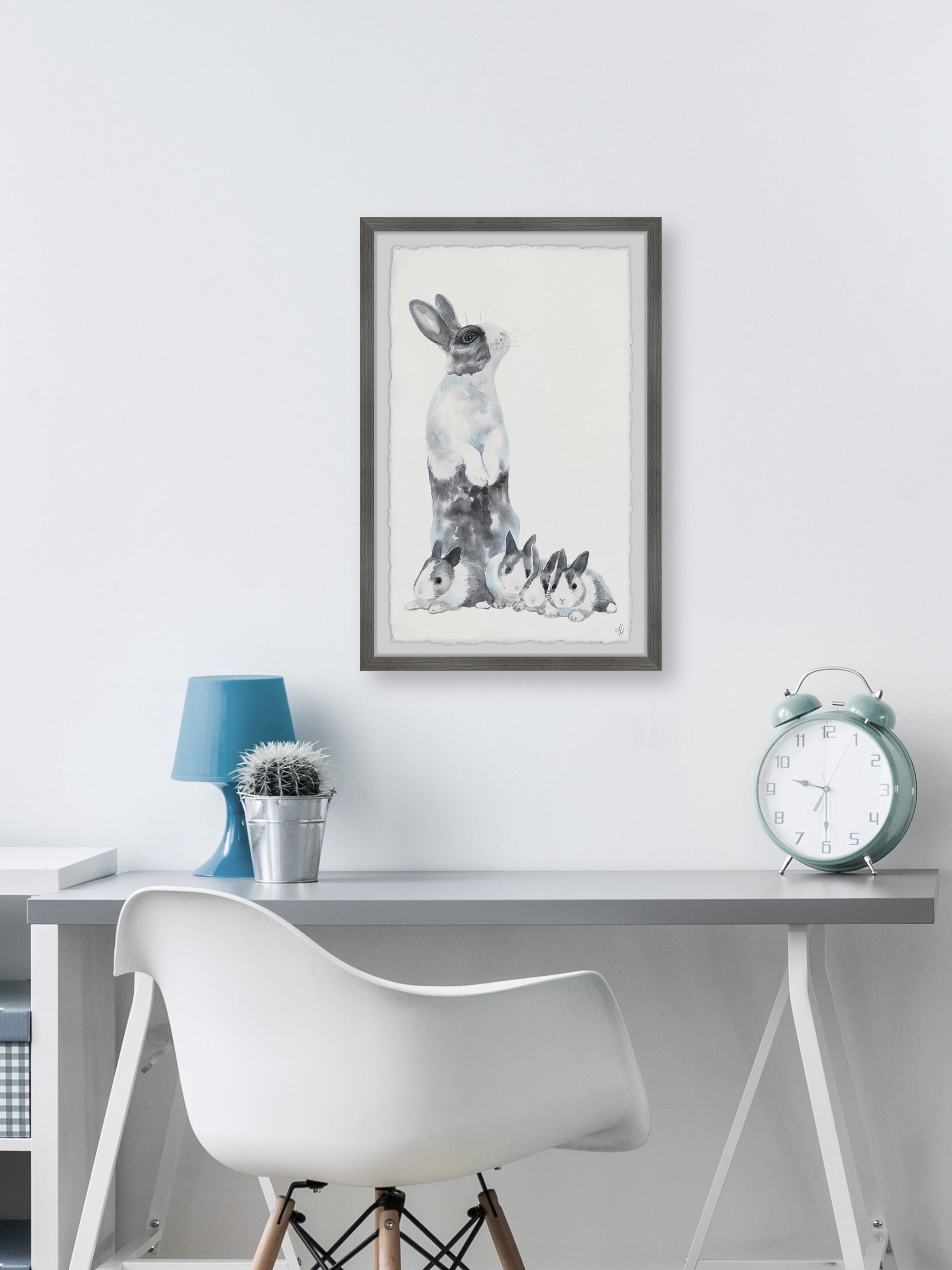 Marmont Hill Hare Family Portrait Framed Wall Art