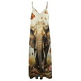 thumbnail image 4 of Colorful Elephant Flower Sleeveless Dress Women's Luxury Party Dress Birthday Dresses for Women, 4 of 7