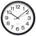 thumbnail image 2 of Round Wall Clock, 13.5" Overall Diameter, Black Case, 1 Aa (sold Separately) | Bundle of 5 Each, 2 of 2